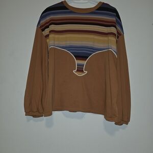 Zara Multicolor Striped Sweatshirt